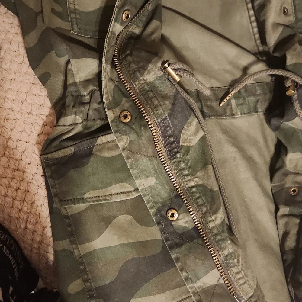 Time and Tru Green Utility Jacket - Picture 3 of 8